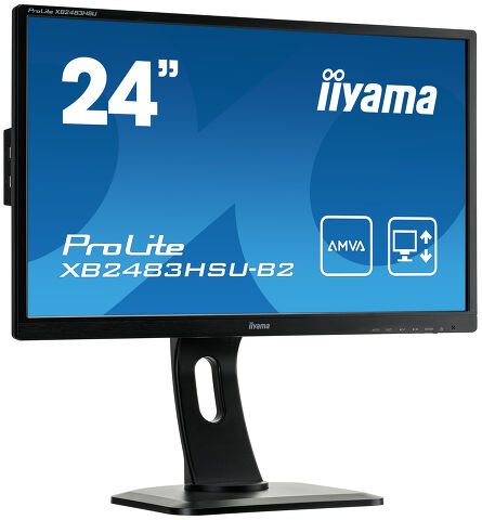 ProLite XB2483HSU-B2 - High-end 24” AMVA monitor featuring height adjustable stand