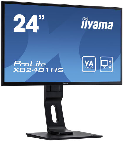 ProLite XB2481HS-B1 - High-End Monitor mit VA LED Panel und höhenverstellbarem Fuss