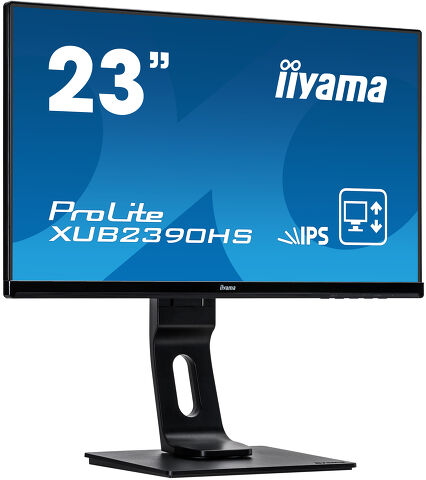 ProLite XUB2390HS-B1 - 23” IPS monitor with ultra flat front and height adjustable stand