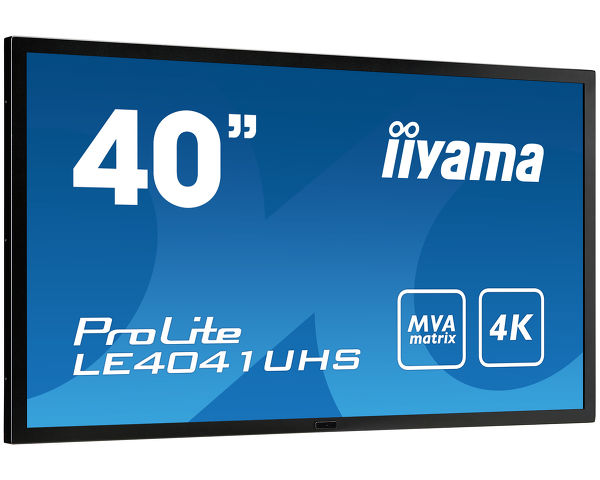 ProLite LE4041UHS-B1 - 40'' 4K monitor s vysokým kontrastem, MVA panelem a robustním kovovým rámem