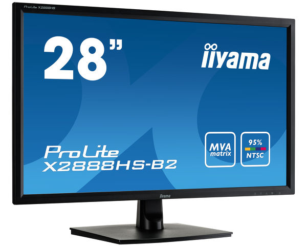 ProLite X2888HS-B2 - 28" obrazovka s vysoce barevným gamutem, je ideální pro fotografický design a web-design