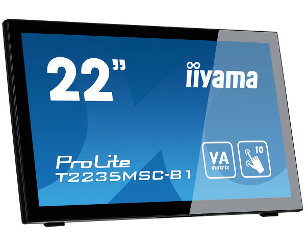 ProLite T2235MSC-B1 - 22" multi-dotykový monitor s 10 body dotyku a okraji až po samý okraj skla