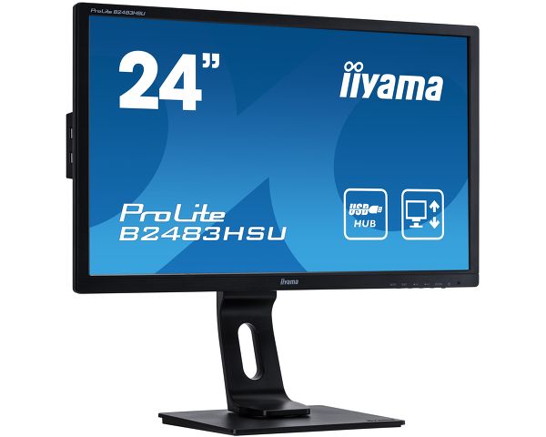 ProLite B2483HSU-B1DP - Ein Full-HD-LED-Monitor mit 1 ms Reaktionszeit, eine zuverlässige Lösung für Heim- und Büroeinsatz