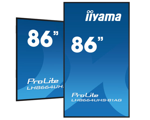 ProLite LH8664UHS-B1AG - 86" 4K UHD professional digital signage display with advanced control and connectivity options